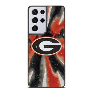 GEORGIA BULLDOGS PSYCHEDELIC LOGO Samsung Galaxy S21 Ultra Case Cover