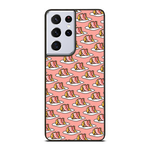 GUDETAMA BACON PATTERN Samsung Galaxy S21 Ultra Case Cover
