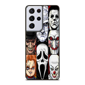 HORROR MOVIES CHARACTERS COLLAGE 2 Samsung Galaxy S21 Ultra Case Cover HORROR MOVIES CHARACTERS COLLAGE 2 Samsung Galaxy S21 Ultra Case Cover