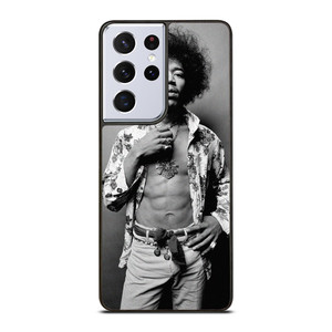 JIMI HENDRIX GUITARIST BLACK WHITE Samsung Galaxy S21 Ultra Case Cover