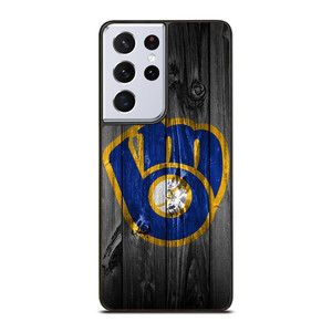 MILWAUKEE BREWERS BASEBALL WOOD LOGO Samsung Galaxy S21 Ultra Case Cover