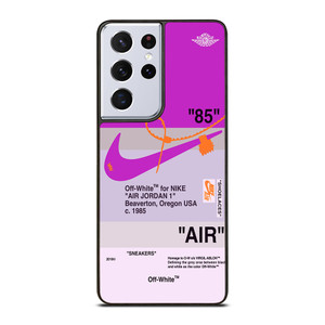 NIKE AIR JORDAN 1 OFF WHITE PURPLE Samsung Galaxy S21 Ultra Case Cover NIKE AIR JORDAN 1 OFF WHITE PURPLE Samsung Galaxy S21 Ultra Case Cover