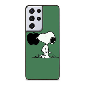 PEANUTS SNOOPY DOG APPLE LOGO Samsung Galaxy S21 Ultra Case Cover PEANUTS SNOOPY DOG APPLE LOGO Samsung Galaxy S21 Ultra Case Cover