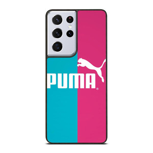 PUMA BLUE PINK LOGO Samsung Galaxy S21 Ultra Case Cover