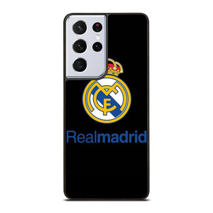 REAL MADRID FOOTBALL BLACK LOGO Samsung Galaxy S21 Ultra Case Cover