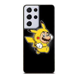 SUPER MARIO BROS X PIKACHU POKEMON Samsung Galaxy S21 Ultra Case Cover