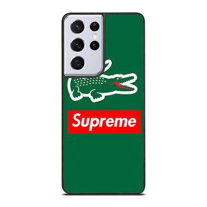 SUPREME X LACOSTE LOGO Samsung Galaxy S21 Ultra Case Cover