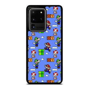 MARIO BROS LUIGI TOAD CUTE PATTERN Samsung Galaxy S20 Ultra Case Cover