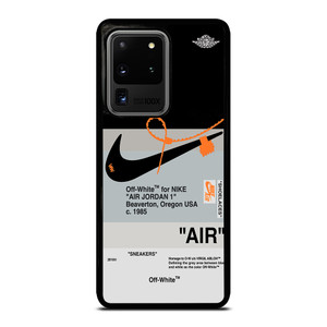 NIKE AIR JORDAN 1 OFF WHITE BLACK Samsung Galaxy S20 Ultra Case Cover NIKE AIR JORDAN 1 OFF WHITE BLACK Samsung Galaxy S20 Ultra Case Cover