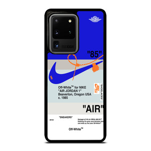 NIKE AIR JORDAN 1 OFF WHITE BLUE Samsung Galaxy S20 Ultra Case Cover NIKE AIR JORDAN 1 OFF WHITE BLUE Samsung Galaxy S20 Ultra Case Cover