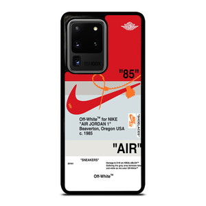 NIKE AIR JORDAN 1 OFF WHITE RED Samsung Galaxy S20 Ultra Case Cover NIKE AIR JORDAN 1 OFF WHITE RED Samsung Galaxy S20 Ultra Case Cover