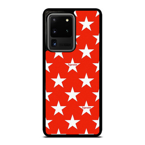 SUPREME STARS PATTERN RED Samsung Galaxy S20 Ultra Case Cover