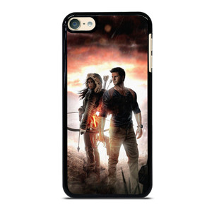 NATHAN DRAKE AND LARA CROFT UNCHARTED GAMES iPod 6 Case Cover NATHAN DRAKE AND LARA CROFT UNCHARTED GAMES iPod 6 Case Cover