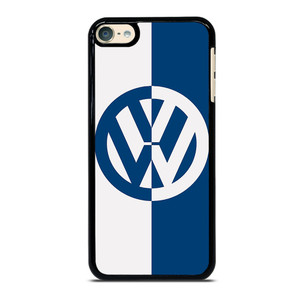 VW VOLKSWAGEN SLICED BLUE LOGO iPod 6 Case Cover VW VOLKSWAGEN SLICED BLUE LOGO iPod 6 Case Cover