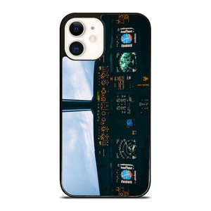 AIRBUS PLANE COCKPIT iPhone 12 Case Cover AIRBUS PLANE COCKPIT iPhone 12 Case Cover