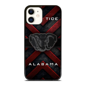 ALABAMA CRIMSON ROLL TIDE METAL EMBLEM  iPhone 12 Case Cover