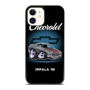 CHEVROLET IMPALA 66 CARTOON iPhone 12 Case Cover CHEVROLET IMPALA 66 CARTOON iPhone 12 Case Cover