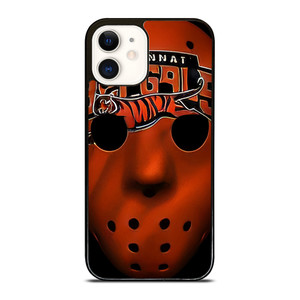 CINCINNATI BENGALS JASON FRIDAY MASK iPhone 12 Case Cover CINCINNATI BENGALS JASON FRIDAY MASK iPhone 12 Case Cover