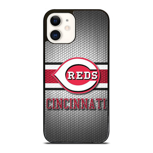 CINCINNATI RED BASEBALL METAL LOGO iPhone 12 Case Cover CINCINNATI RED BASEBALL METAL LOGO iPhone 12 Case Cover