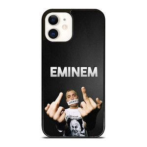 EMINEM RAPPER FUCK SIGN iPhone 12 Case Cover EMINEM RAPPER FUCK SIGN iPhone 12 Case Cover