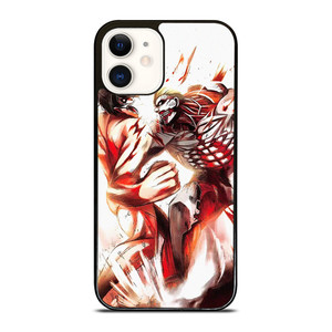 EREN YEAGER VS REINER ATTACK ON TITAN ANIME  iPhone 12 Case Cover