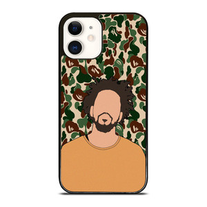 J COLE RAPPER BAPE CAMO iPhone 12 Case Cover J COLE RAPPER BAPE CAMO iPhone 12 Case Cover