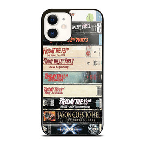 JASON VOORHES FRIDAY THE 13TH MOVIES COLLECTION iPhone 12 Case Cover JASON VOORHES FRIDAY THE 13TH MOVIES COLLECTION iPhone 12 Case Cover
