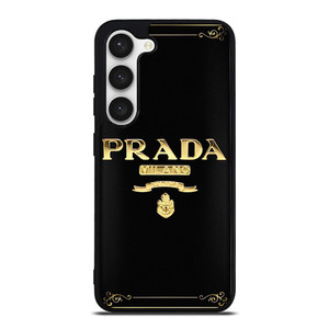 PRADA MILANO GOLD Samsung Galaxy S23 Case Cover PRADA MILANO GOLD Samsung Galaxy S23 Case Cover