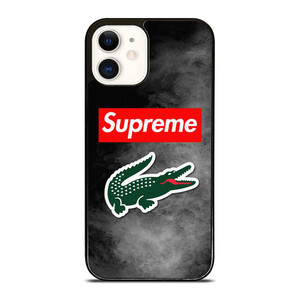 LACOSTE X SUPREME LOGO  iPhone 12 Case Cover LACOSTE X SUPREME LOGO  iPhone 12 Case Cover