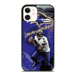 LAMAR JACKSON BALTIMORE RAVENS NFL FOOTBALL  iPhone 12 Case Cover