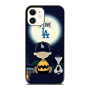 LOS ANGELES DODGERS CHARLIE BROWN SNOOPY  iPhone 12 Case Cover