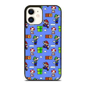 MARIO BROS LUIGI TOAD CUTE PATTERN iPhone 12 Case Cover MARIO BROS LUIGI TOAD CUTE PATTERN iPhone 12 Case Cover