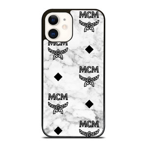 MCM WORLDWIDE WHITE MARBLE  iPhone 12 Case Cover