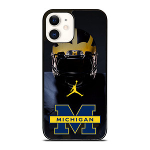 MICHIGAN WOLVERINES FOOTBALL AIR JORDAN  iPhone 12 Case Cover MICHIGAN WOLVERINES FOOTBALL AIR JORDAN  iPhone 12 Case Cover