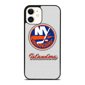 NEW YORK ISLANDERS BADGE CARBON iPhone 12 Case Cover NEW YORK ISLANDERS BADGE CARBON iPhone 12 Case Cover