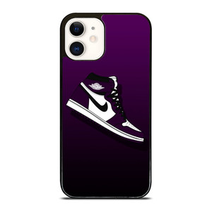 NIKE AIR JORDAN PURPLE LOGO  iPhone 12 Case Cover NIKE AIR JORDAN PURPLE LOGO  iPhone 12 Case Cover
