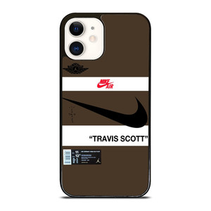 NIKE AIR JORDAN TRAVIS SCOTT BROWN iPhone 12 Case Cover NIKE AIR JORDAN TRAVIS SCOTT BROWN iPhone 12 Case Cover