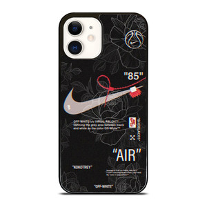 NIKE OFF WHITE FLORAL LOGO iPhone 12 Case Cover NIKE OFF WHITE FLORAL LOGO iPhone 12 Case Cover