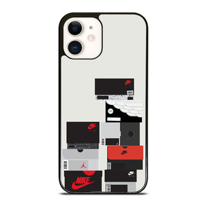 NIKE SNEAKERS BOXES COLLECTION iPhone 12 Case Cover NIKE SNEAKERS BOXES COLLECTION iPhone 12 Case Cover