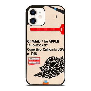 OFF WHITE AIR JORDAN APPLE iPhone 12 Case Cover OFF WHITE AIR JORDAN APPLE iPhone 12 Case Cover