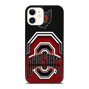 OHIO STATE BUCKEYES SYMBOL METAL iPhone 12 Case Cover OHIO STATE BUCKEYES SYMBOL METAL iPhone 12 Case Cover