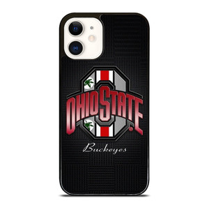 OHIO STATE BUCKEYES WEED METAL SYMBOL iPhone 12 Case Cover OHIO STATE BUCKEYES WEED METAL SYMBOL iPhone 12 Case Cover