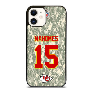 PATRICK MAHOMES KANSAS CITY CHIEFS CAMO KIT iPhone 12 Case Cover PATRICK MAHOMES KANSAS CITY CHIEFS CAMO KIT iPhone 12 Case Cover
