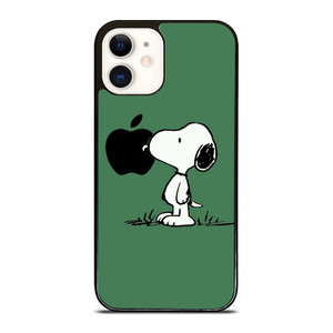 PEANUTS SNOOPY DOG APPLE LOGO iPhone 12 Case Cover PEANUTS SNOOPY DOG APPLE LOGO iPhone 12 Case Cover