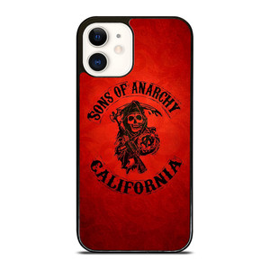 SONS OF ANARCHY CALIFORNIA RED iPhone 12 Case Cover SONS OF ANARCHY CALIFORNIA RED iPhone 12 Case Cover