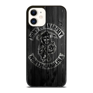 SONS OF ANARCHY NORTH CAROLINA WOOD LOGO iPhone 12 Case Cover SONS OF ANARCHY NORTH CAROLINA WOOD LOGO iPhone 12 Case Cover