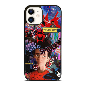SPIDERMAN MILES MORALES COLLAGE iPhone 12 Case Cover SPIDERMAN MILES MORALES COLLAGE iPhone 12 Case Cover