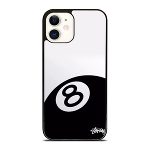 STUSSY 8 BALL BLACK iPhone 12 Case Cover STUSSY 8 BALL BLACK iPhone 12 Case Cover