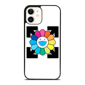 TAKASHI MURAKAMI SMILEY FLOWER OFF WHITE iPhone 12 Case Cover TAKASHI MURAKAMI SMILEY FLOWER OFF WHITE iPhone 12 Case Cover
