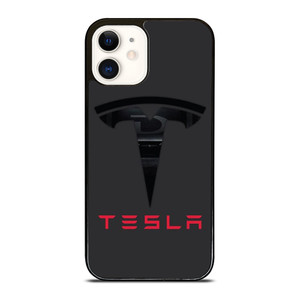 TESLA SILHOUETTE LOGO  iPhone 12 Case Cover